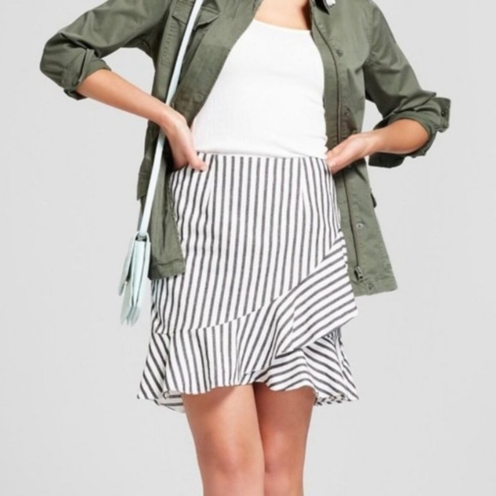 Target Adorable ruffled striped skirt